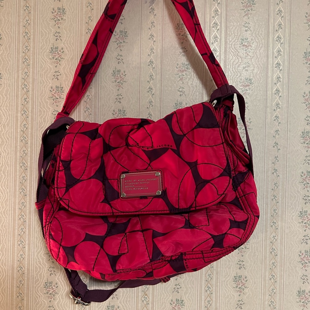 Marc by Marc Jacobs Nylon Pink Heart Medium Bag